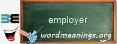 WordMeaning blackboard for employer